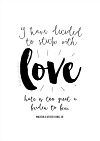 Martin Luther King Quote - Giclee Print - Itty Bitty Book Co Inspirational Quote Posters, Positivity, gift